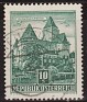 Austria - 1957 - Monuments - 10 S - Green - Austria, Castle - Scott 630 - Heidenreichstein Castle - 0
